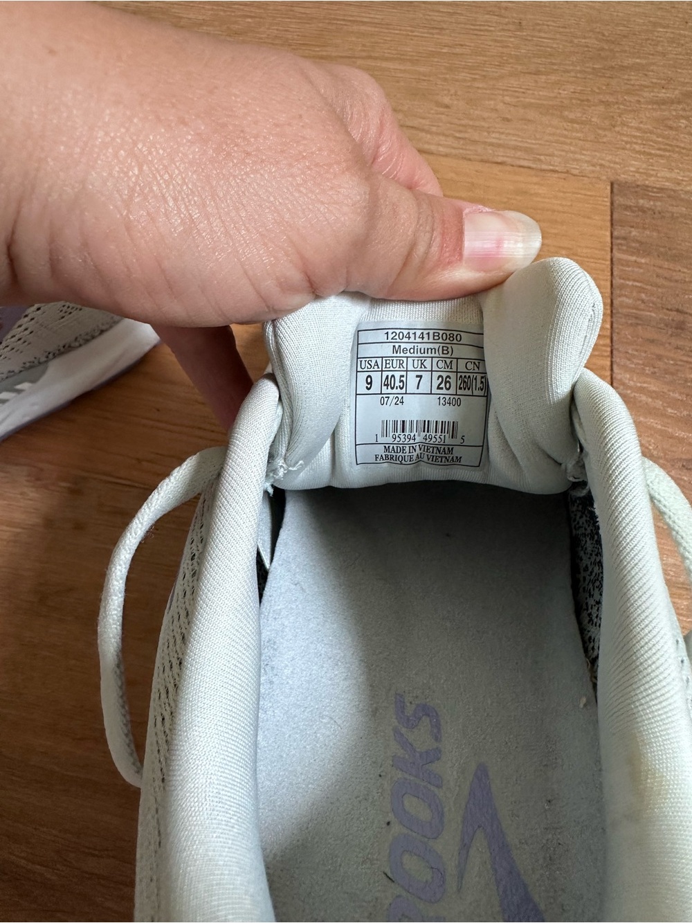 Brooks Ariel GTS 24 Running Shoes Grey Lavender Sz 9 - Picture 11 of 11